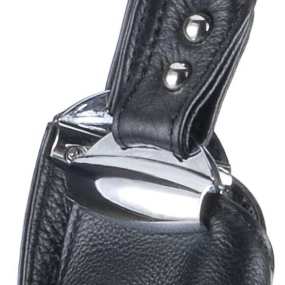 Leather Black Unique Hobo Handbag - NEW - Picture 3 of 13